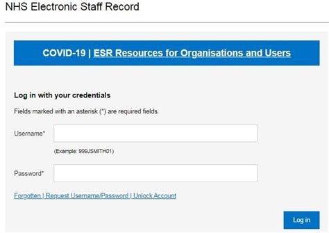 esr remote log in